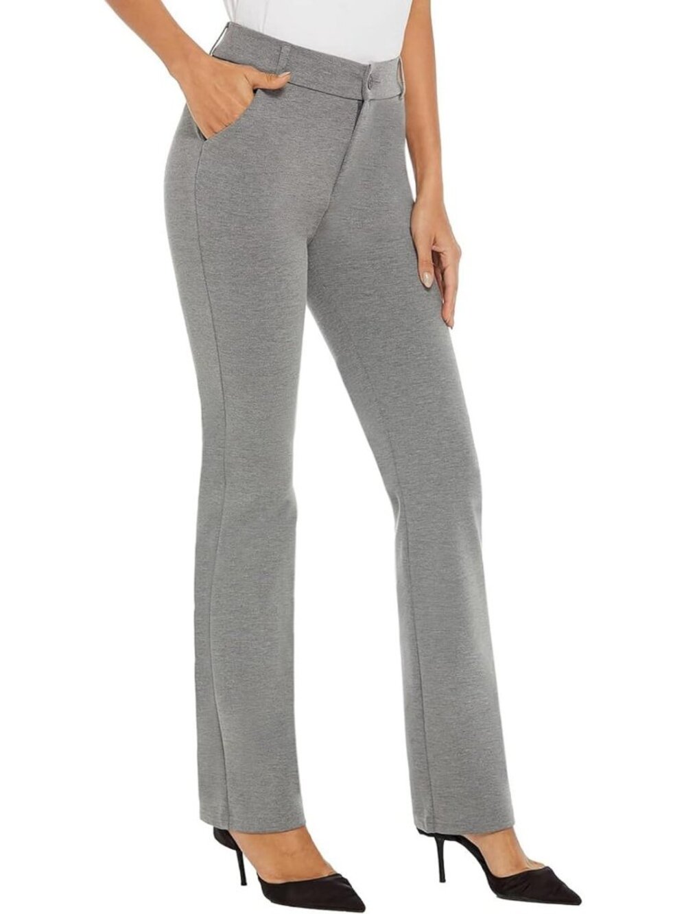 Comfortable Stretch Dress Pants for Women | Barely Bootcut, Easy Fit, Versatile